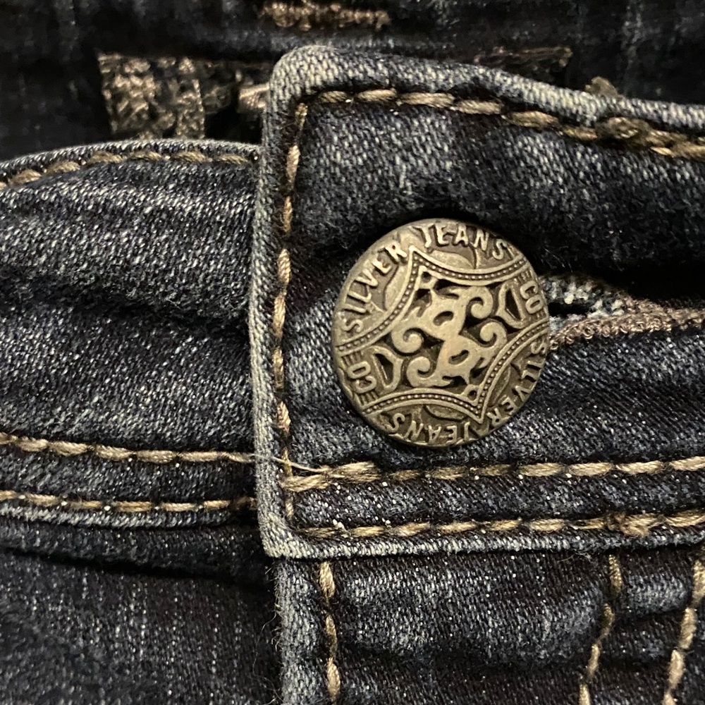 Silver Jeans Women's Boot Cut in Dark Blue - Picture 6 of 12
